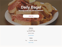 Tablet Screenshot of dailybagel.net